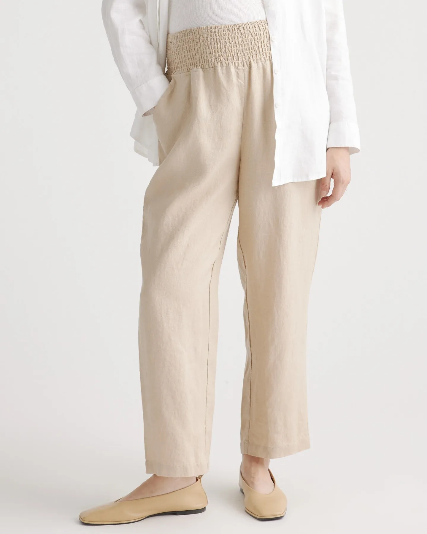 100% European Linen Maternity Pants