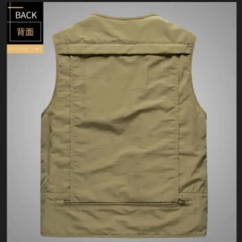 2023 Summer New Men US Tactical Hiking Fishing Vest Photographer