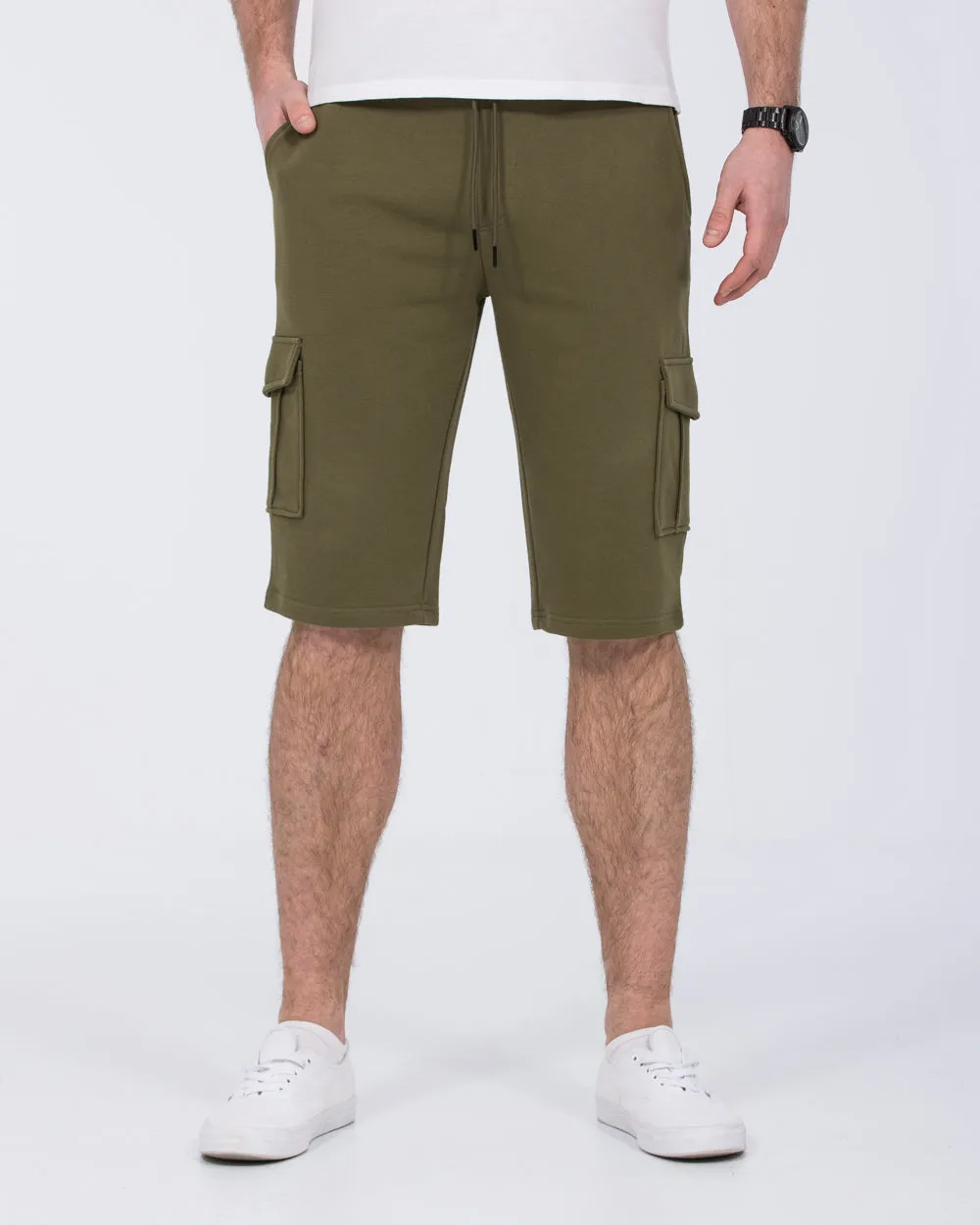 2t Freddy Tall Cargo Sweat Shorts (khaki)