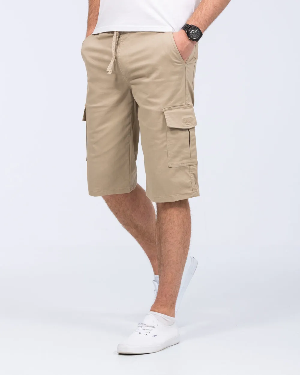 2t Mateo Tall Cargo Shorts (beige)