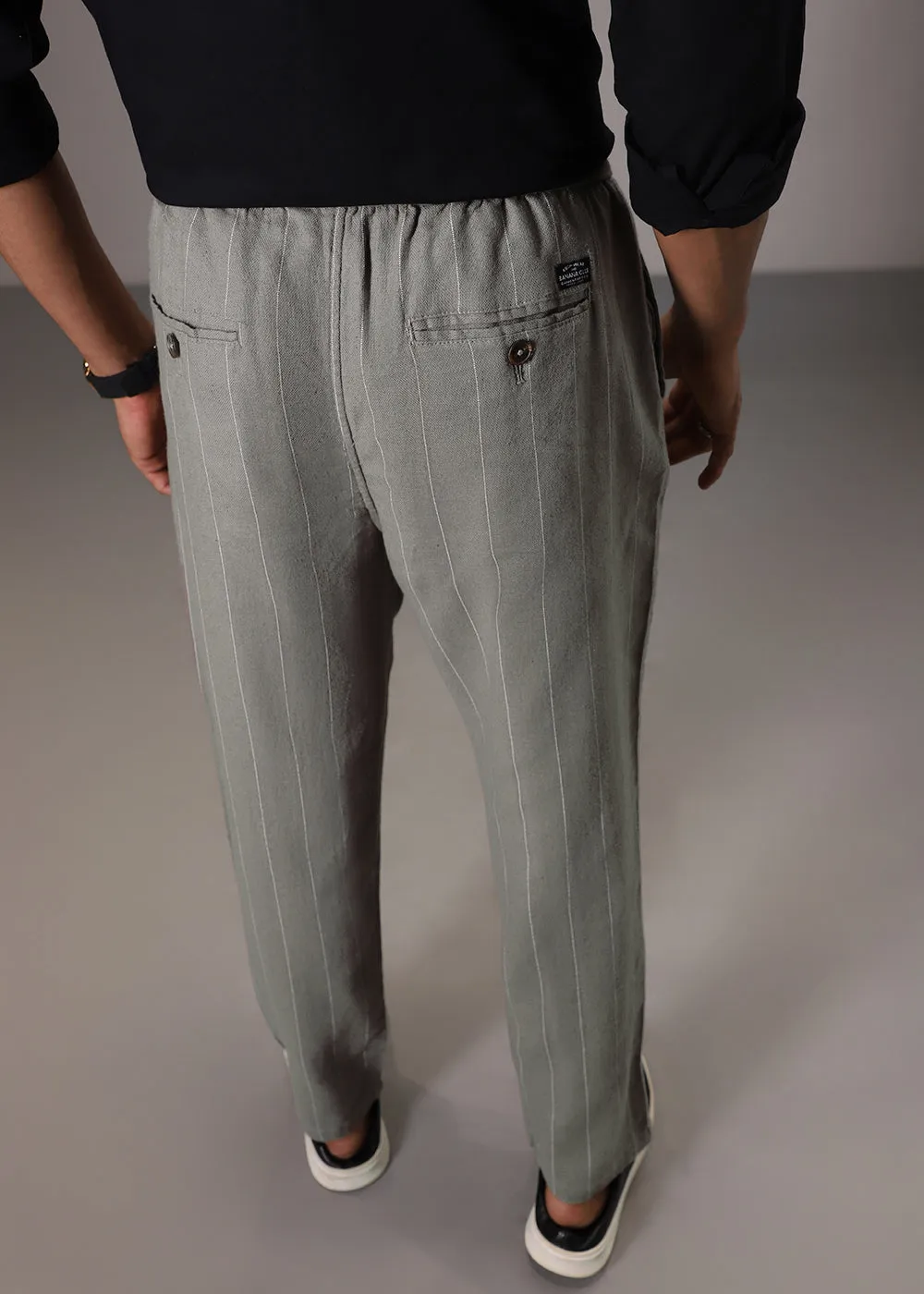 Ash Grey Cotton Linen Pant