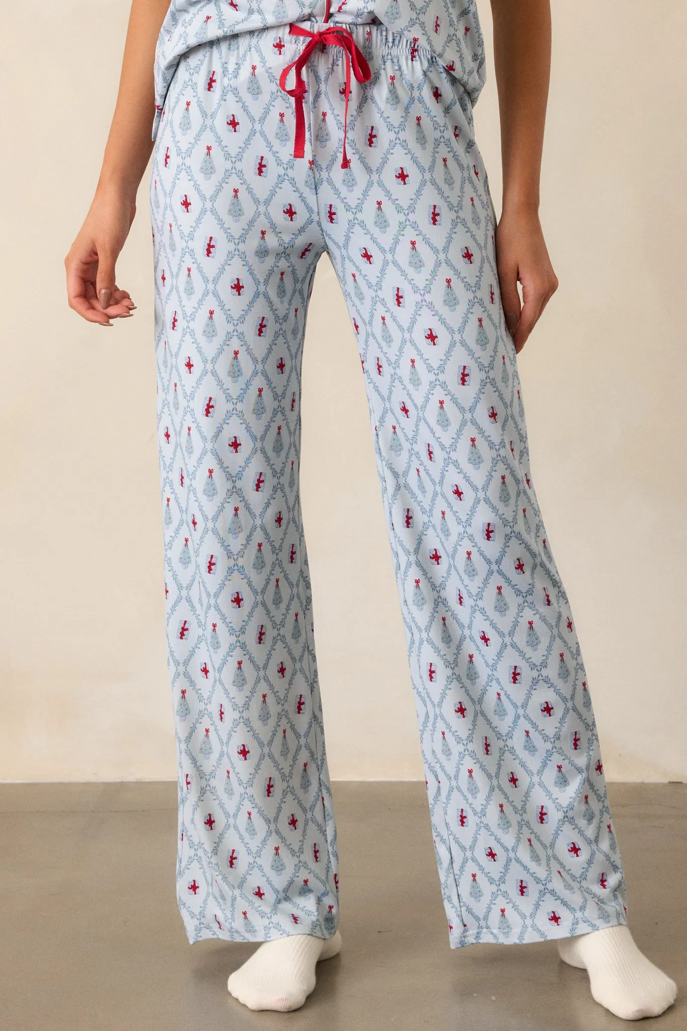 Baby It’s Cold Outside Light Blue Pajama Pants