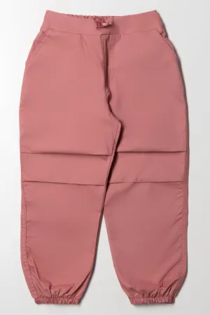 Balloon Leg Cargo Jogger Dusty Pink