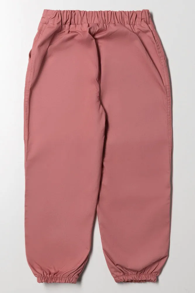 Balloon Leg Cargo Jogger Dusty Pink