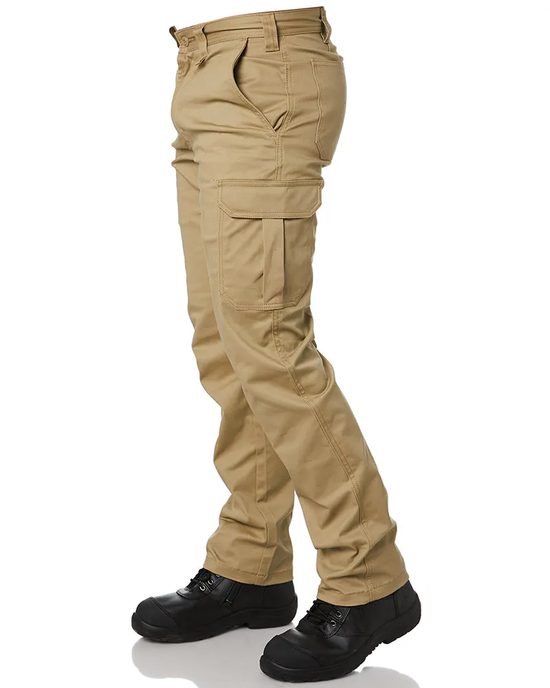 Basic Stretch Cargo Pant - Khaki