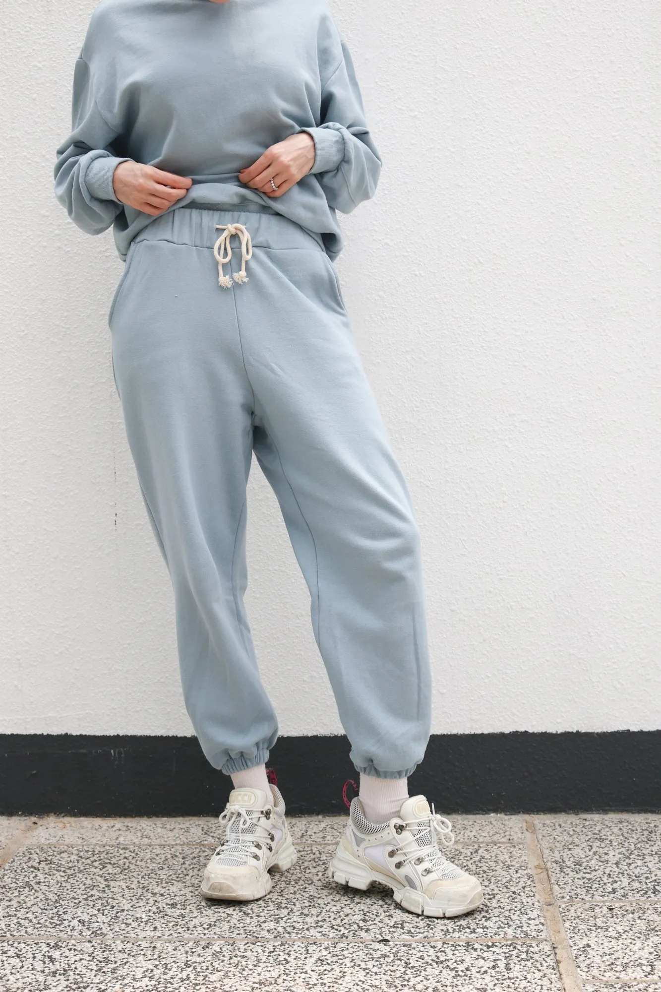 Blue Crewneck & Joggers Set