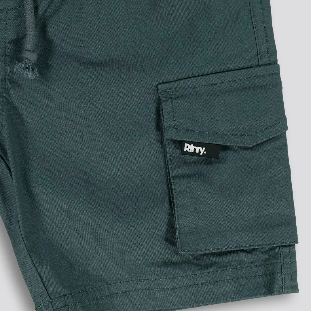 Boys Cargo Shorts _ 153129 _ Petrol