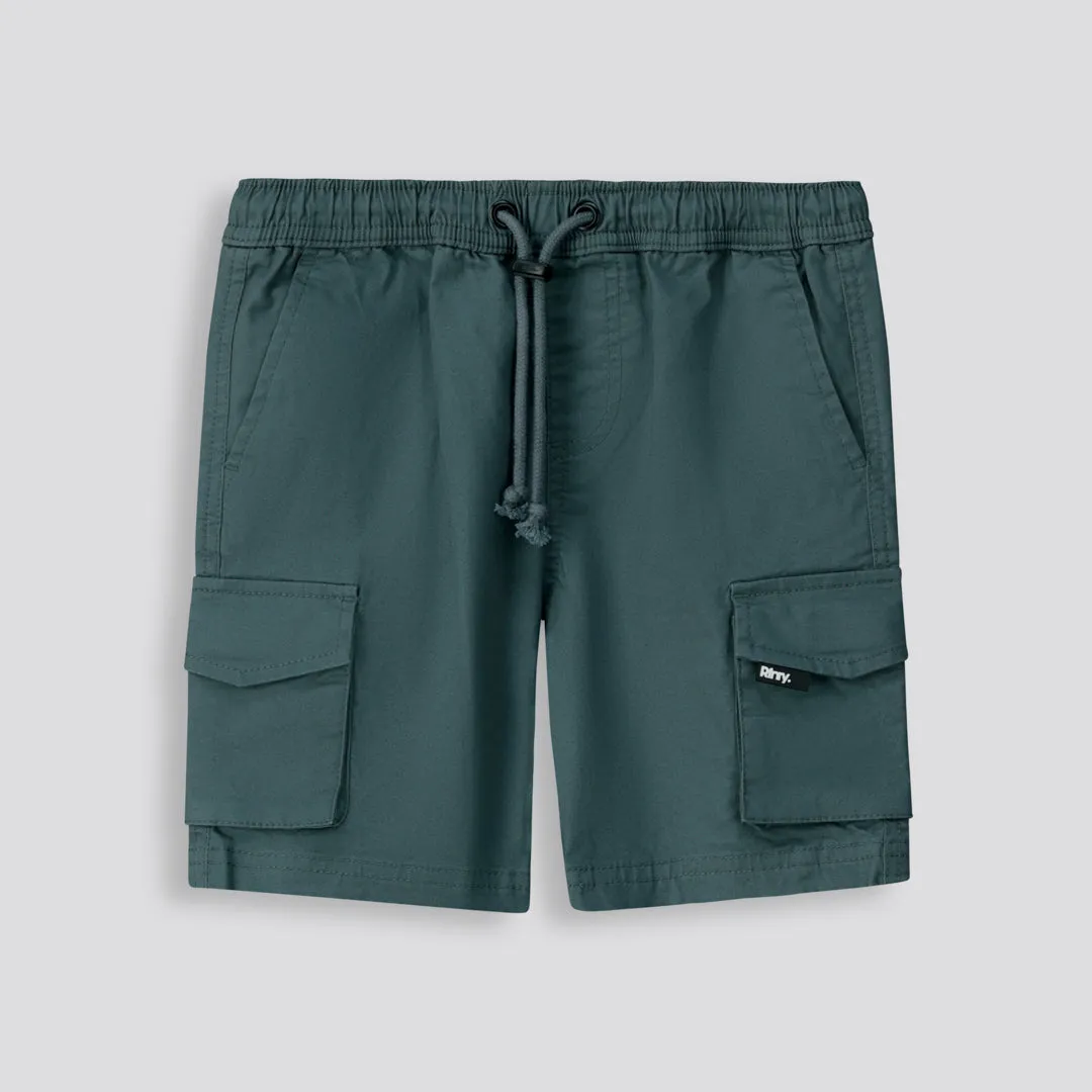 Boys Cargo Shorts _ 153129 _ Petrol