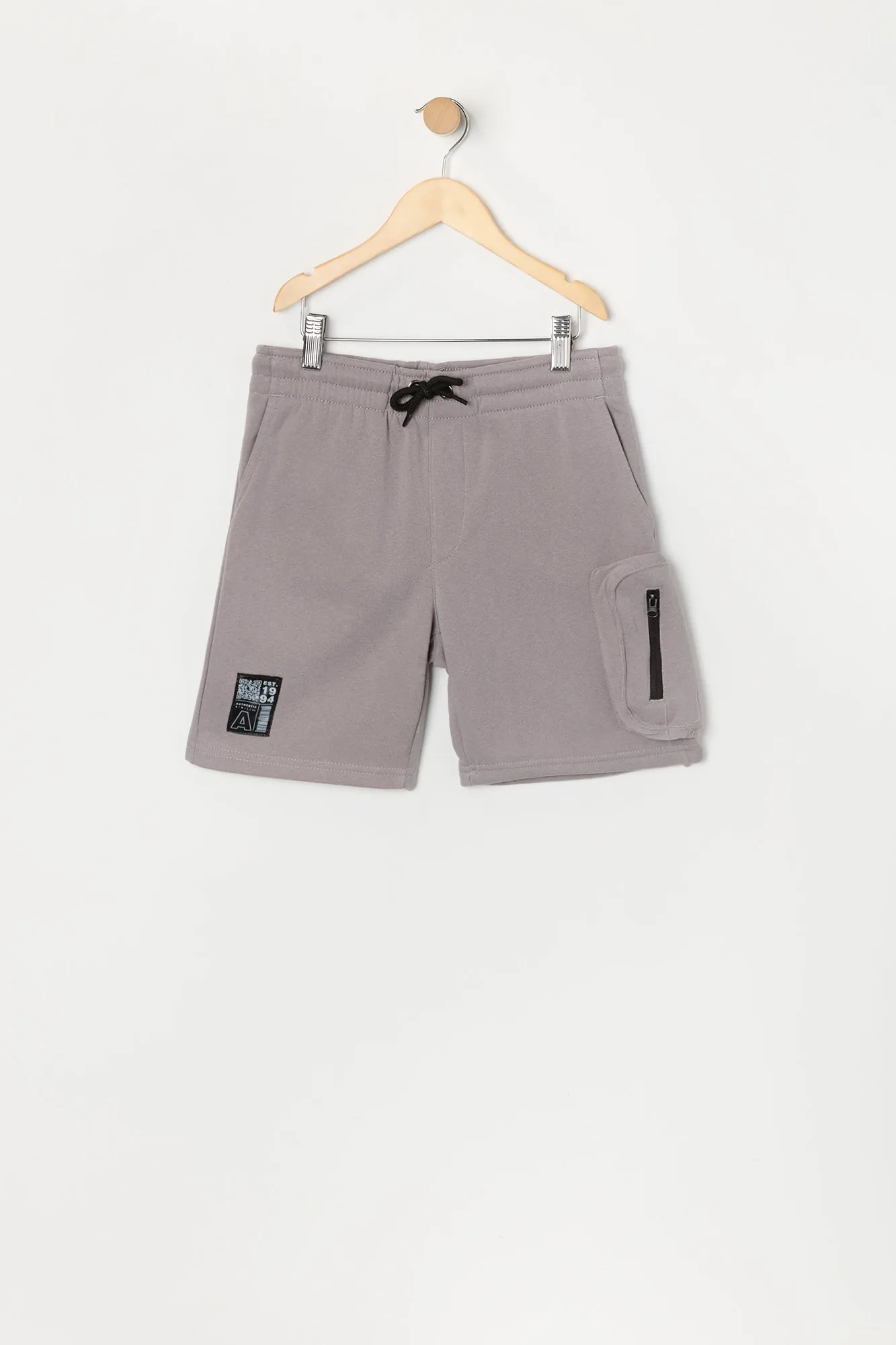 Boys Est 1994 Patch Fleece Cargo Short