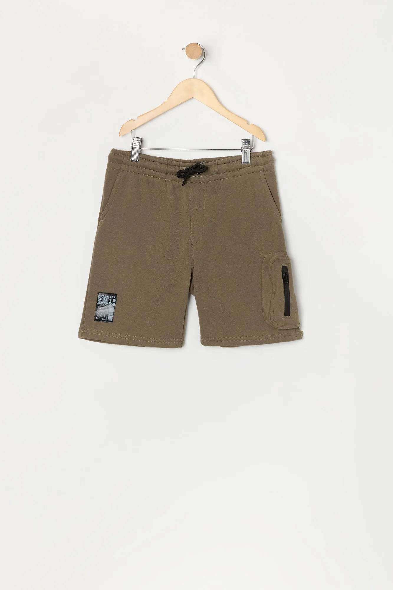 Boys Est 1994 Patch Fleece Cargo Short