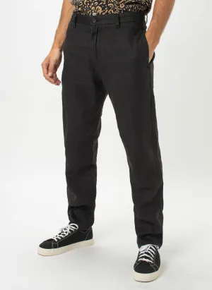 B.Relaxed Pant Black Linen