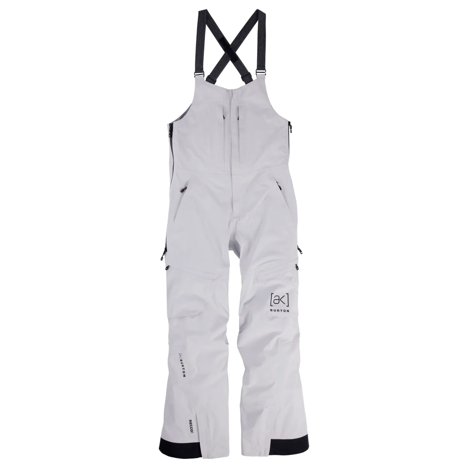 Burton Women's [ak] Kimmy Gore‑Tex 3L Stretch Bib Pant 2024 Gray Cloud