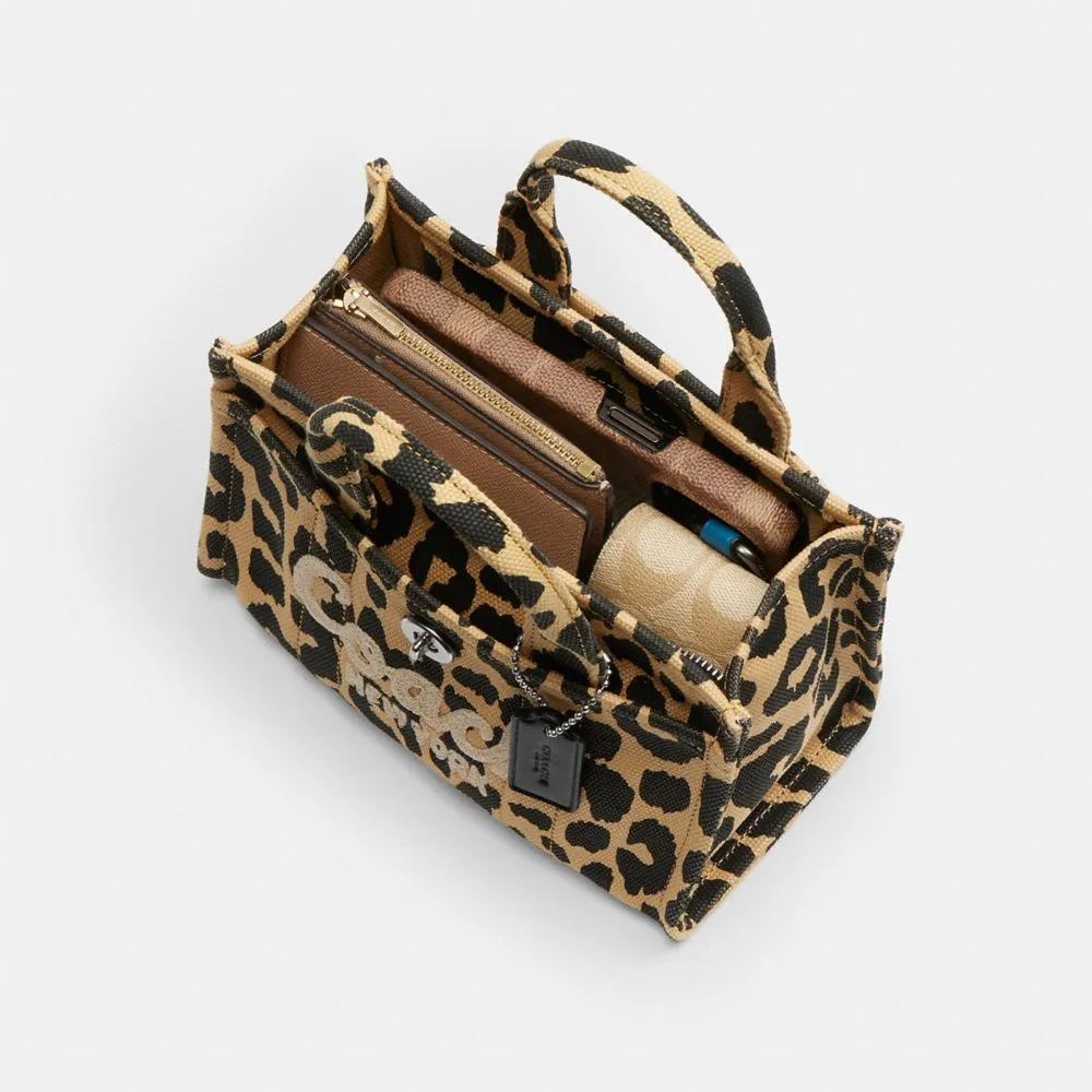 Cargo Tote Bag 20 With Leopard Print