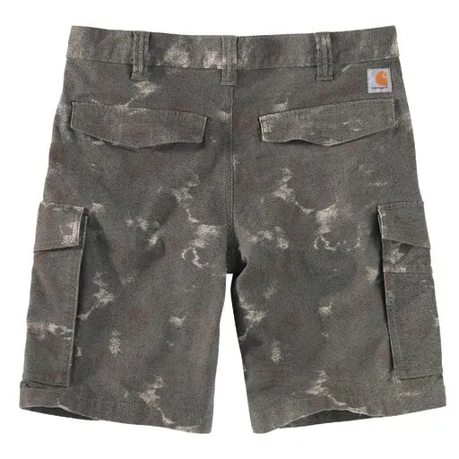 Carhartt Men's Rugged Flex® Relaxed Fit Canvas Cargo Work Short_Burnt Olive Camo