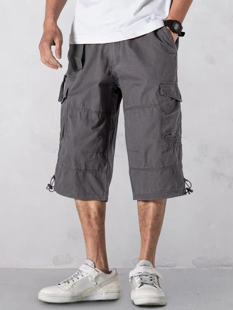 Casual Utility Cargo Capri Pants