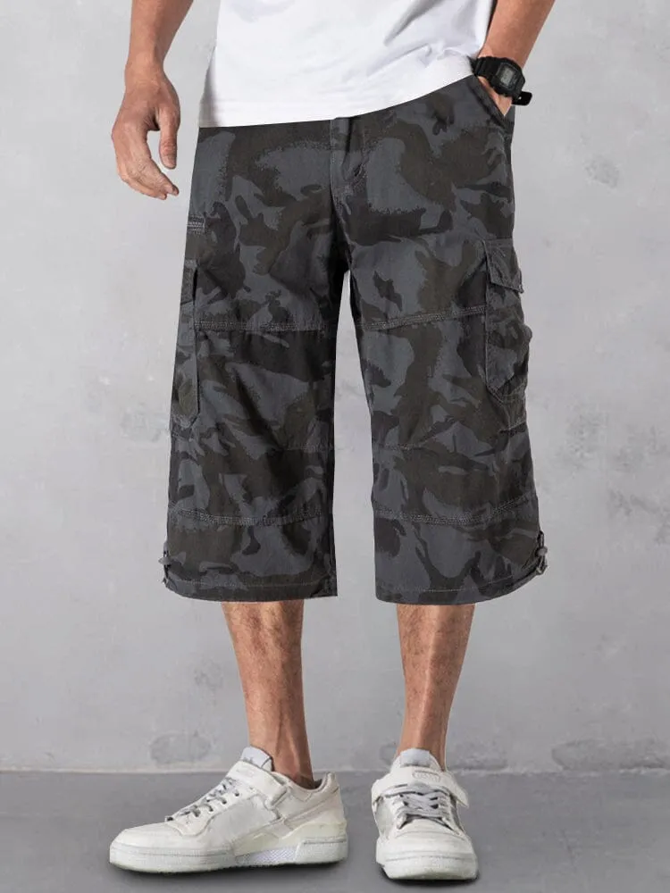 Casual Utility Cargo Capri Pants