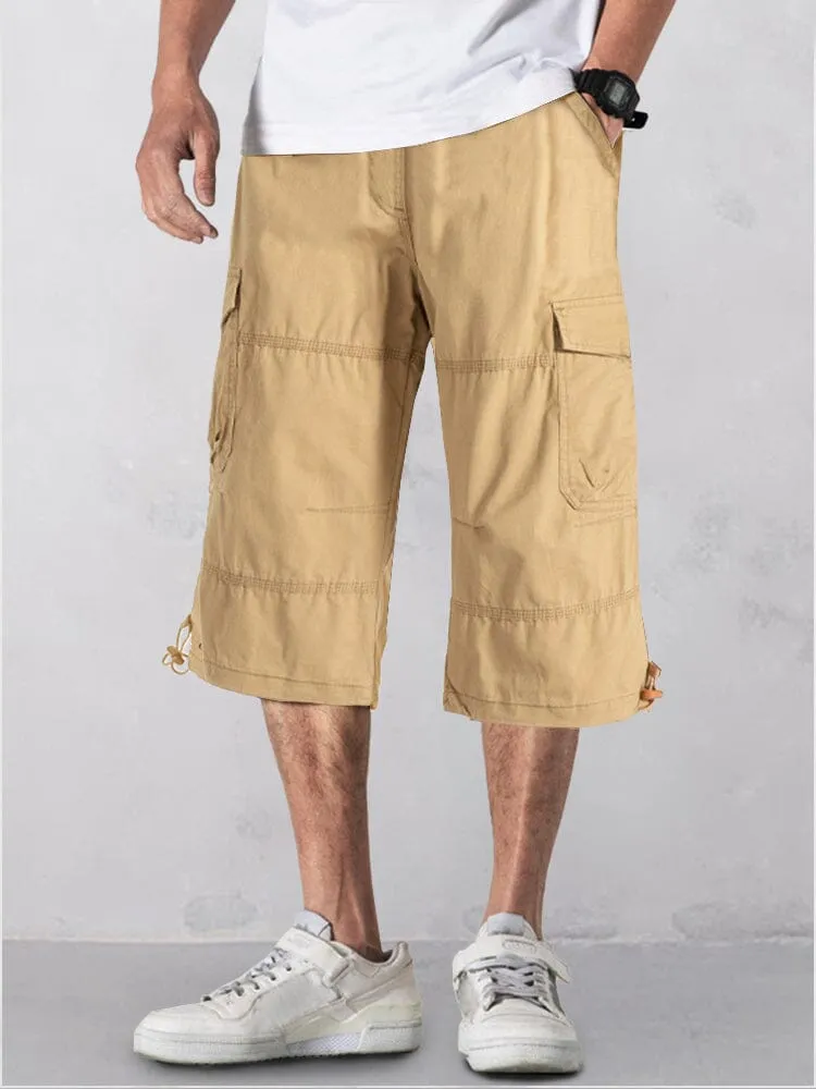 Casual Utility Cargo Capri Pants