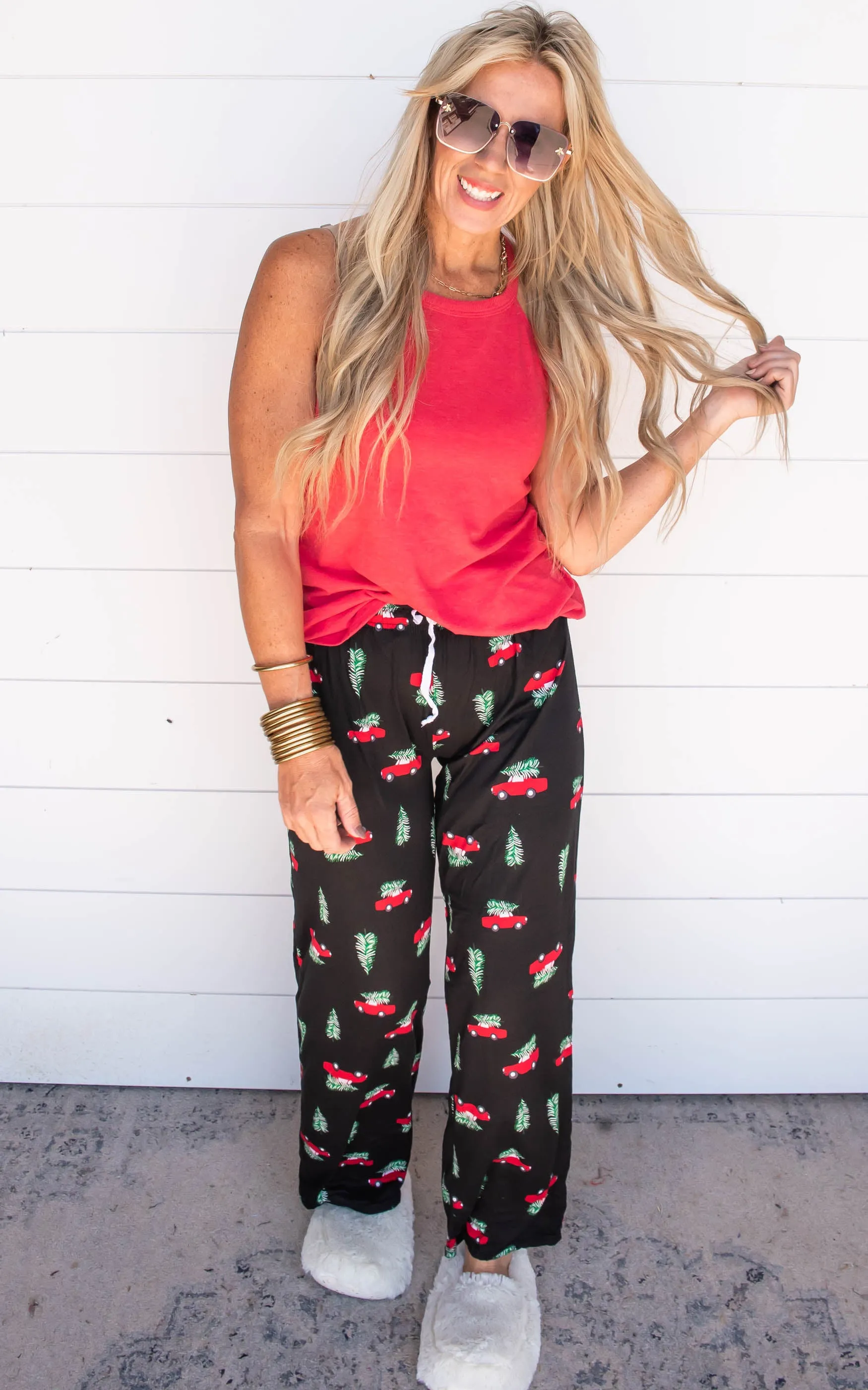 Christmas Car Hello Mello Holiday Pajama Pants - Final Sale