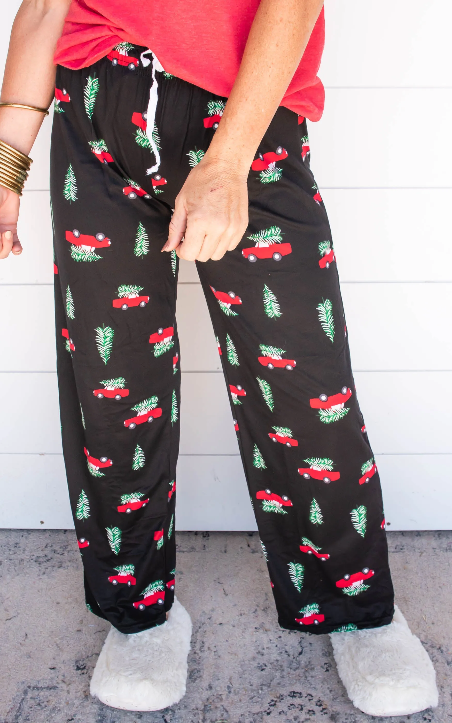 Christmas Car Hello Mello Holiday Pajama Pants - Final Sale