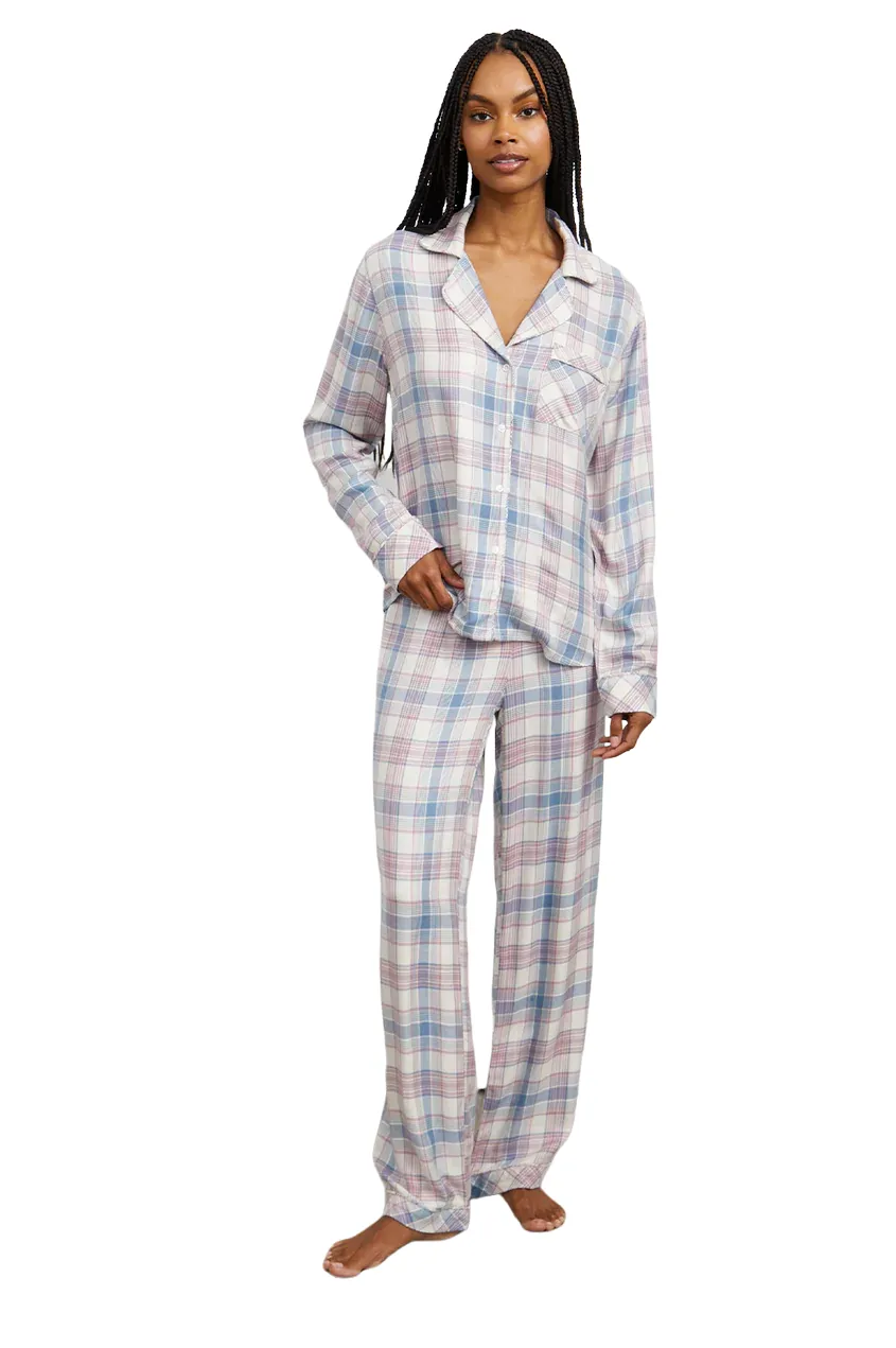 Clara Pajamas - Ivory Lilac River