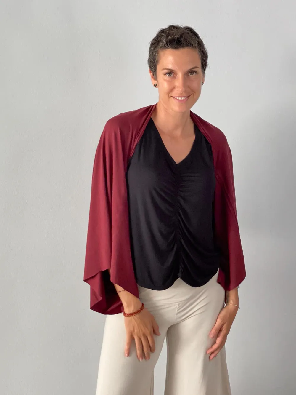 Convertible Wing Shrug Tunic