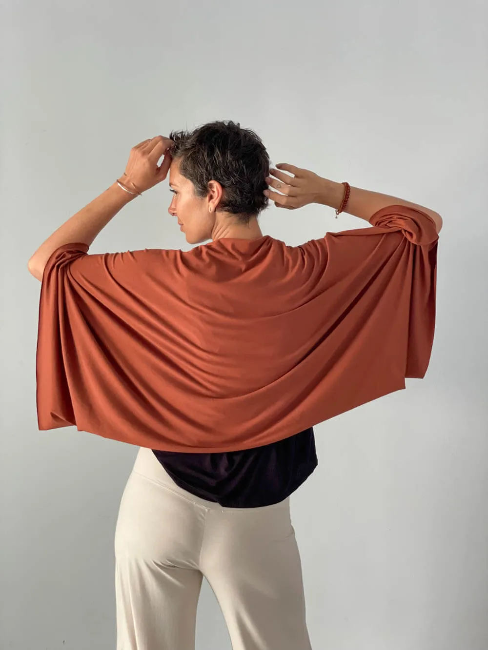 Convertible Wing Shrug Tunic