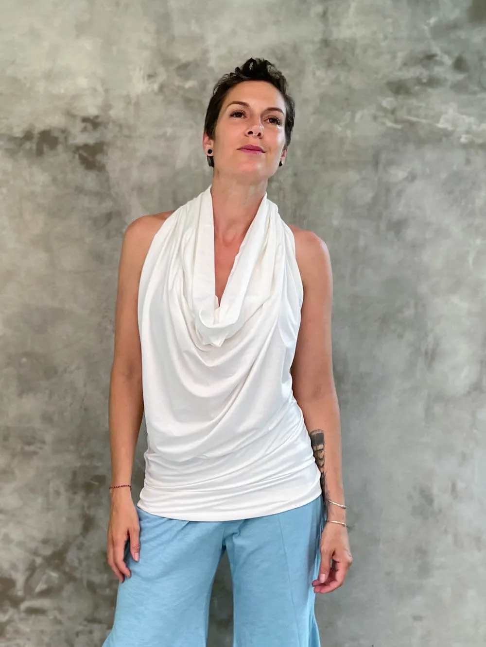 Convertible Wing Shrug Tunic