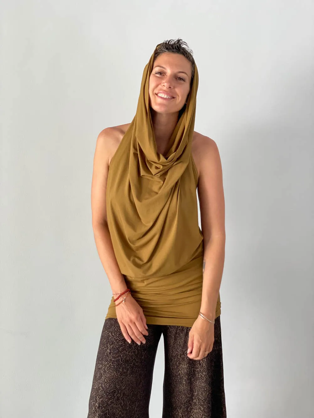 Convertible Wing Shrug Tunic