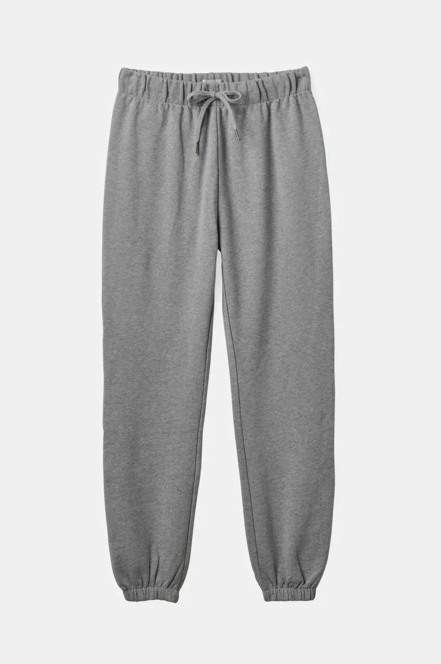 Cross Loop French Terry Sweatpant - Heather Grey