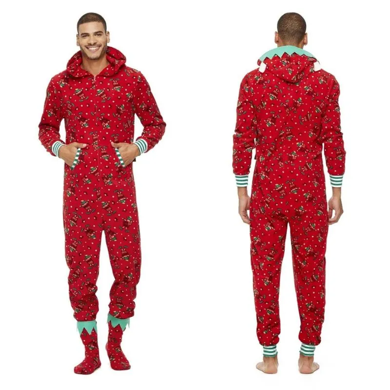 Elegant Family Matching Christmas Pajamas Set