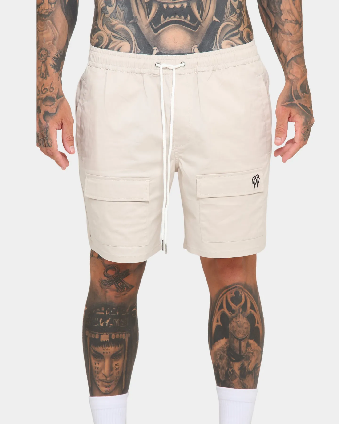 EN ES Utility Beach Shorts Off White