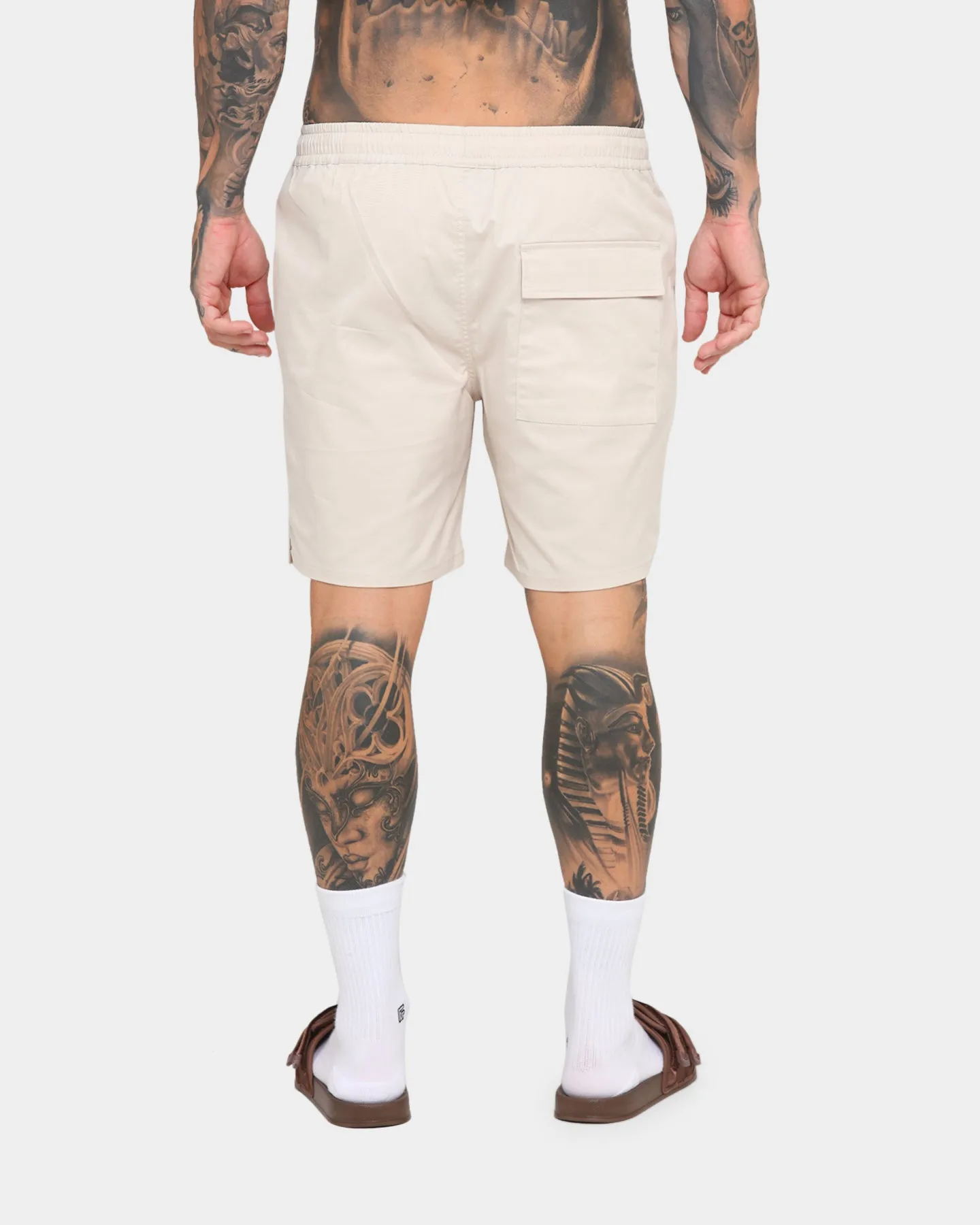 EN ES Utility Beach Shorts Off White