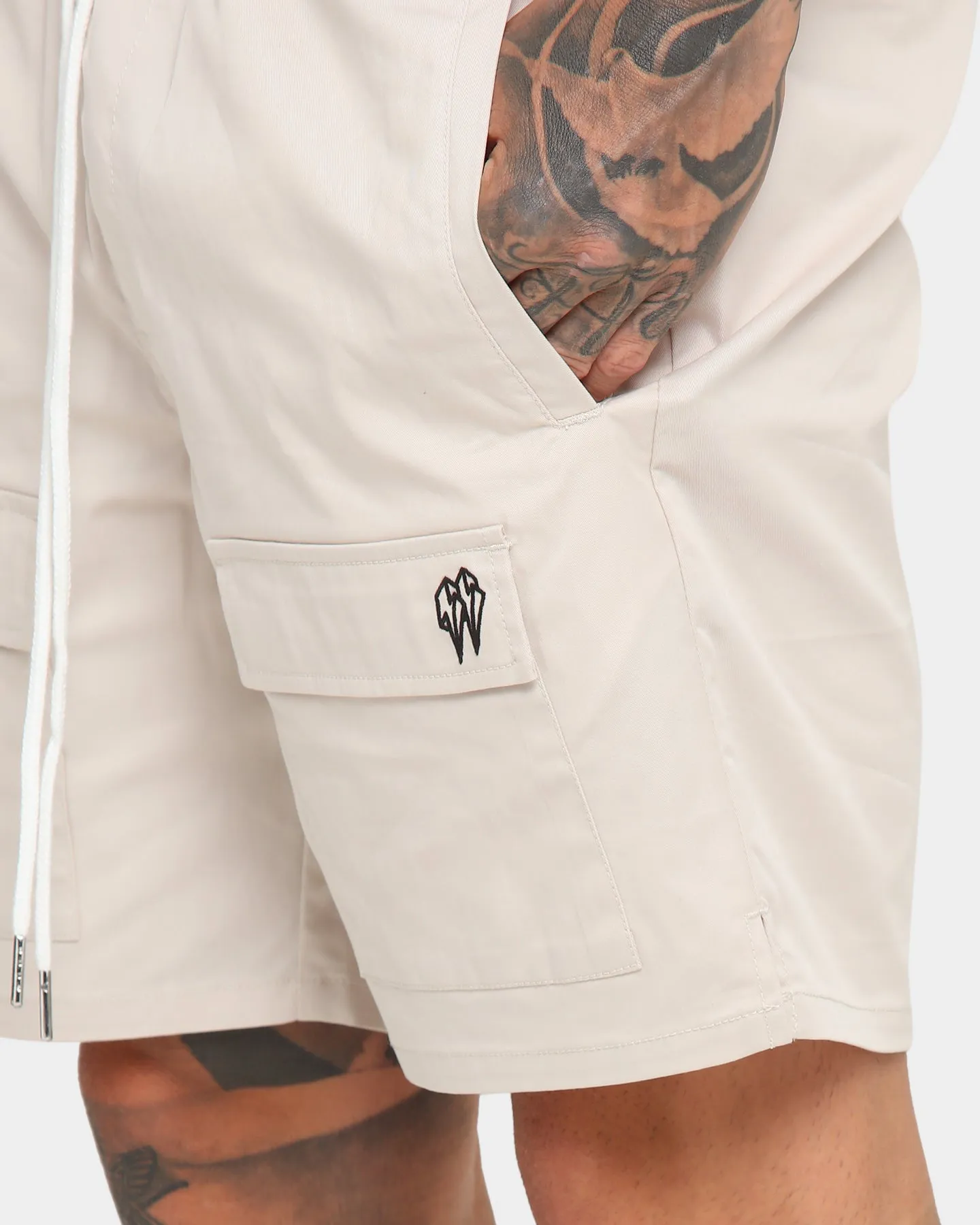 EN ES Utility Beach Shorts Off White