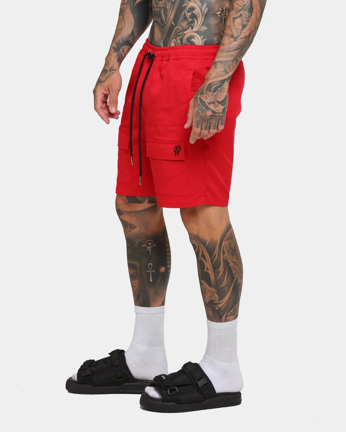 EN ES Utility Beach Shorts Red