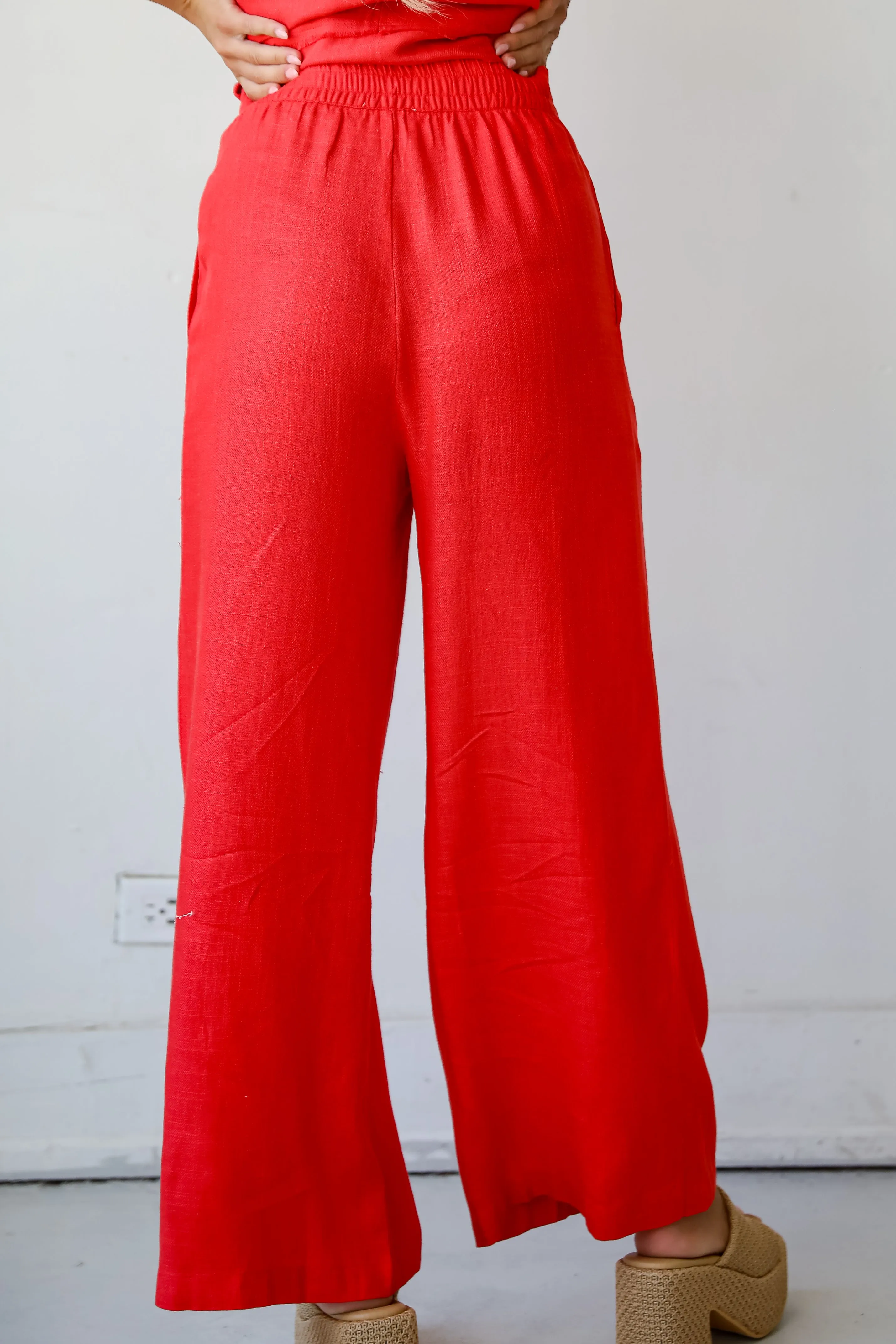 FINAL SALE - Dreamy Decision Linen Pants - DU DEAL