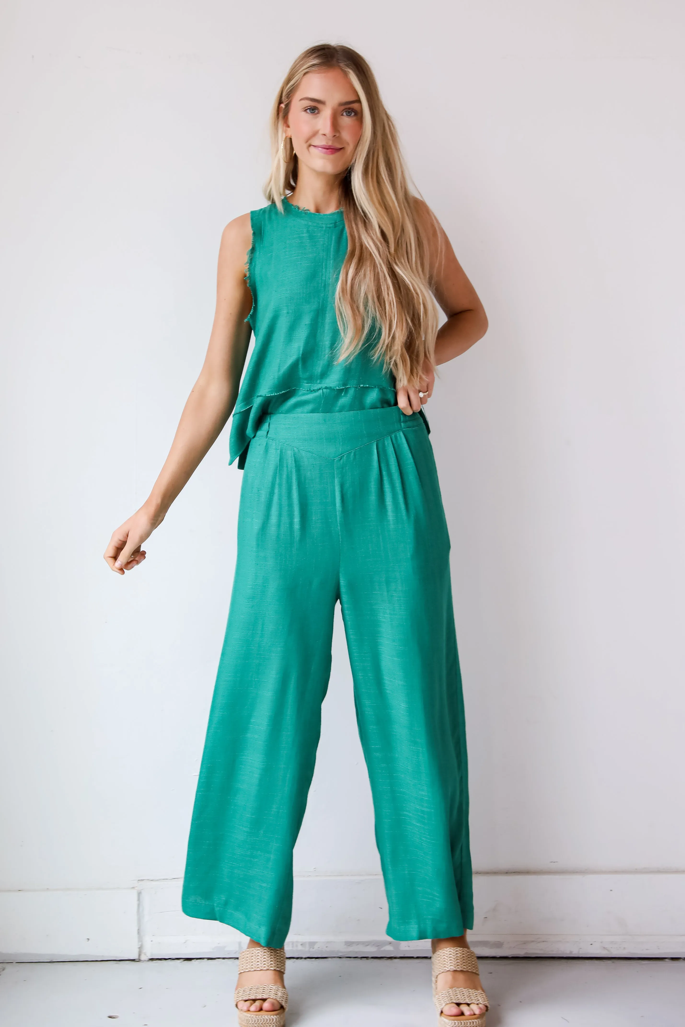 FINAL SALE - Dreamy Decision Linen Pants - DU DEAL