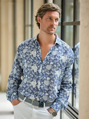 Floral Indigo Shirt