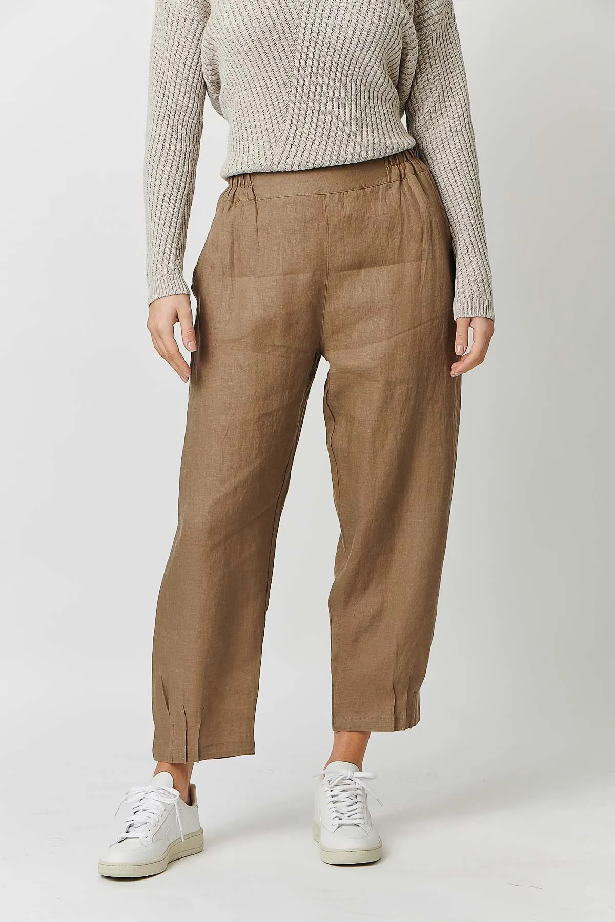 GA356 Staple Linen Pants in Tobacco