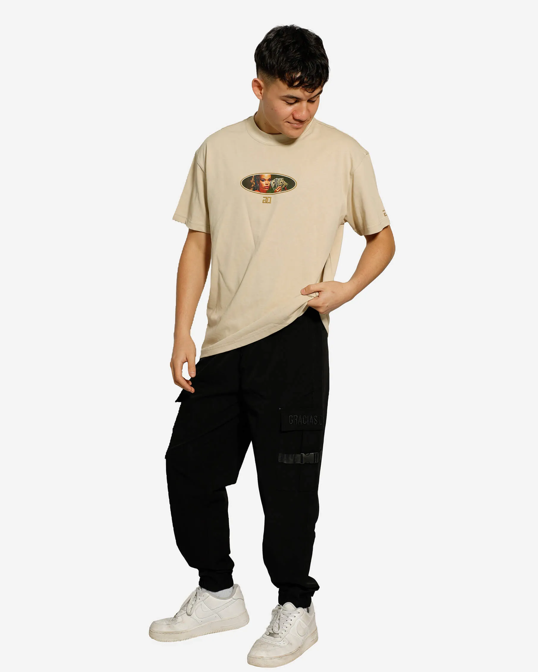 GD Woven Cargo Pants Black