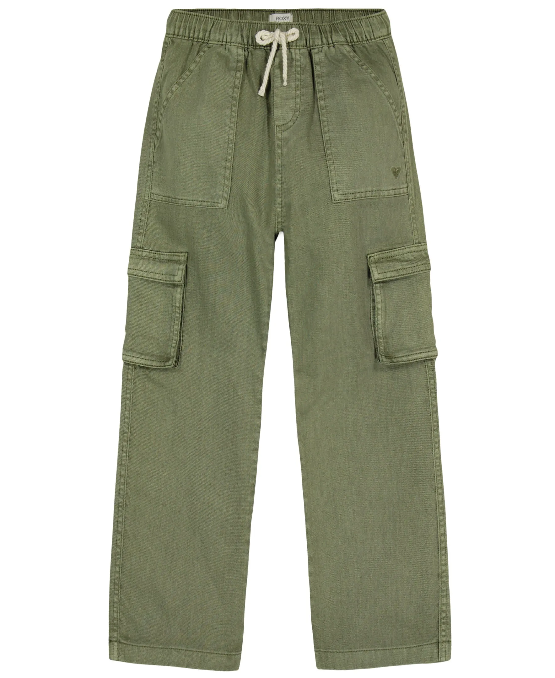 Girls 7-16 Precious Cargo Pants - Oil Green