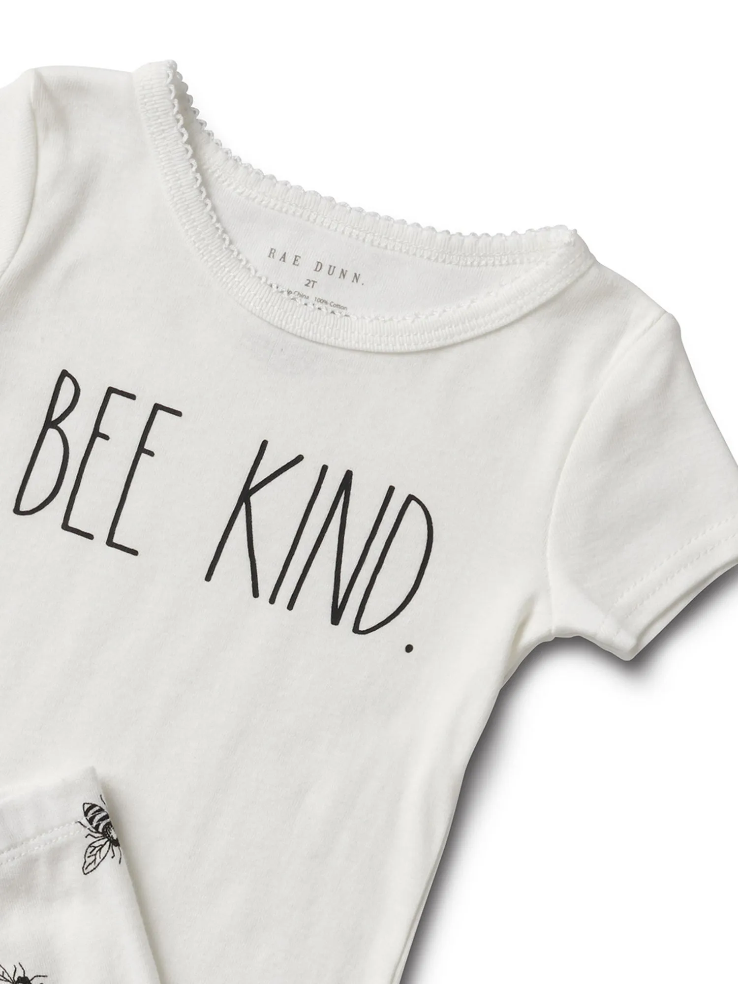 Girl's "BEE KIND" Short Sleeve Tee and Jogger Pajama Set