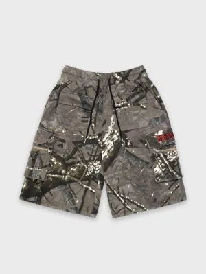 Gothic Cargo Jorts - Alpine Camo