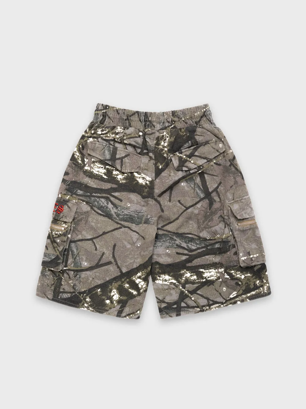 Gothic Cargo Jorts - Alpine Camo