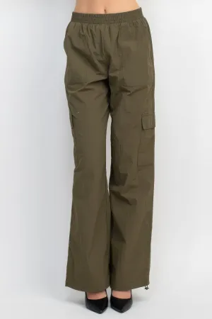 High-rise Cargo Parachute Pants