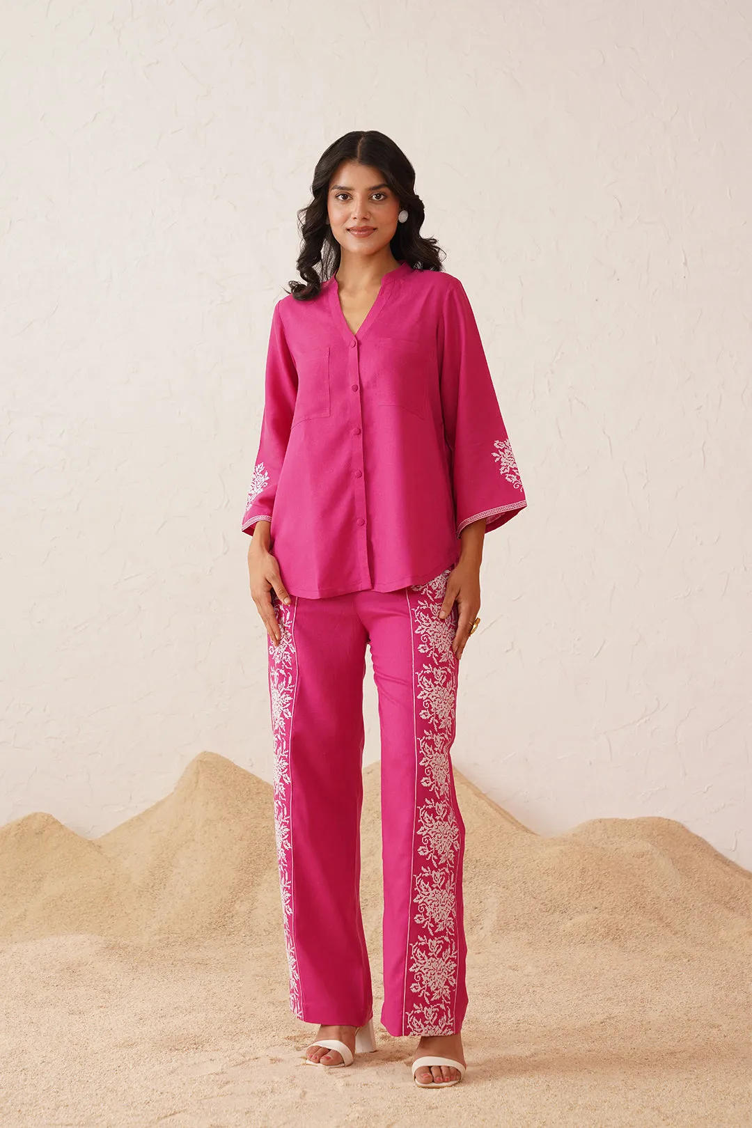 Hot Pink Cross Stitch Co-ord Set