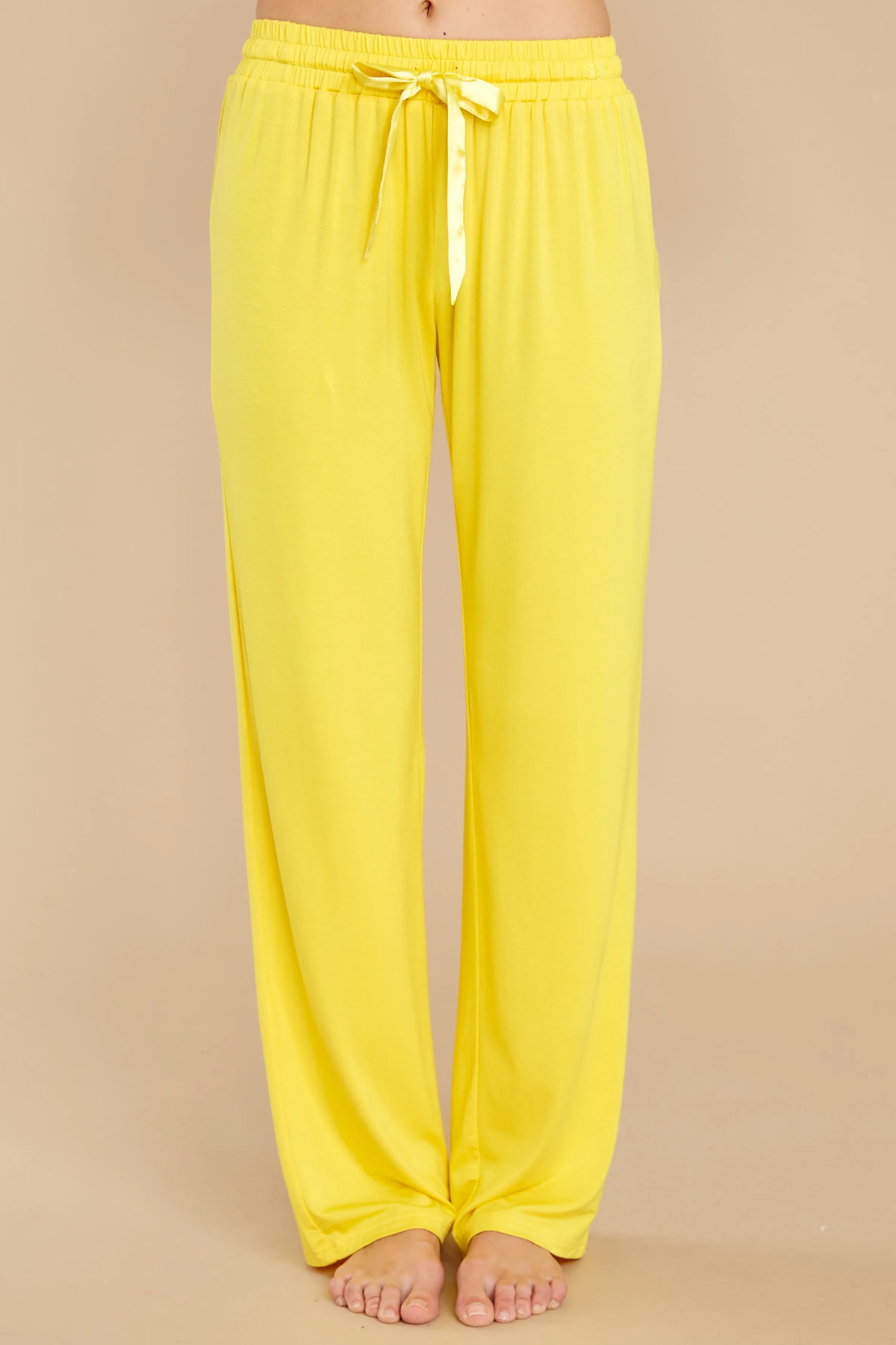 Hussy Yellow Pajama Pants