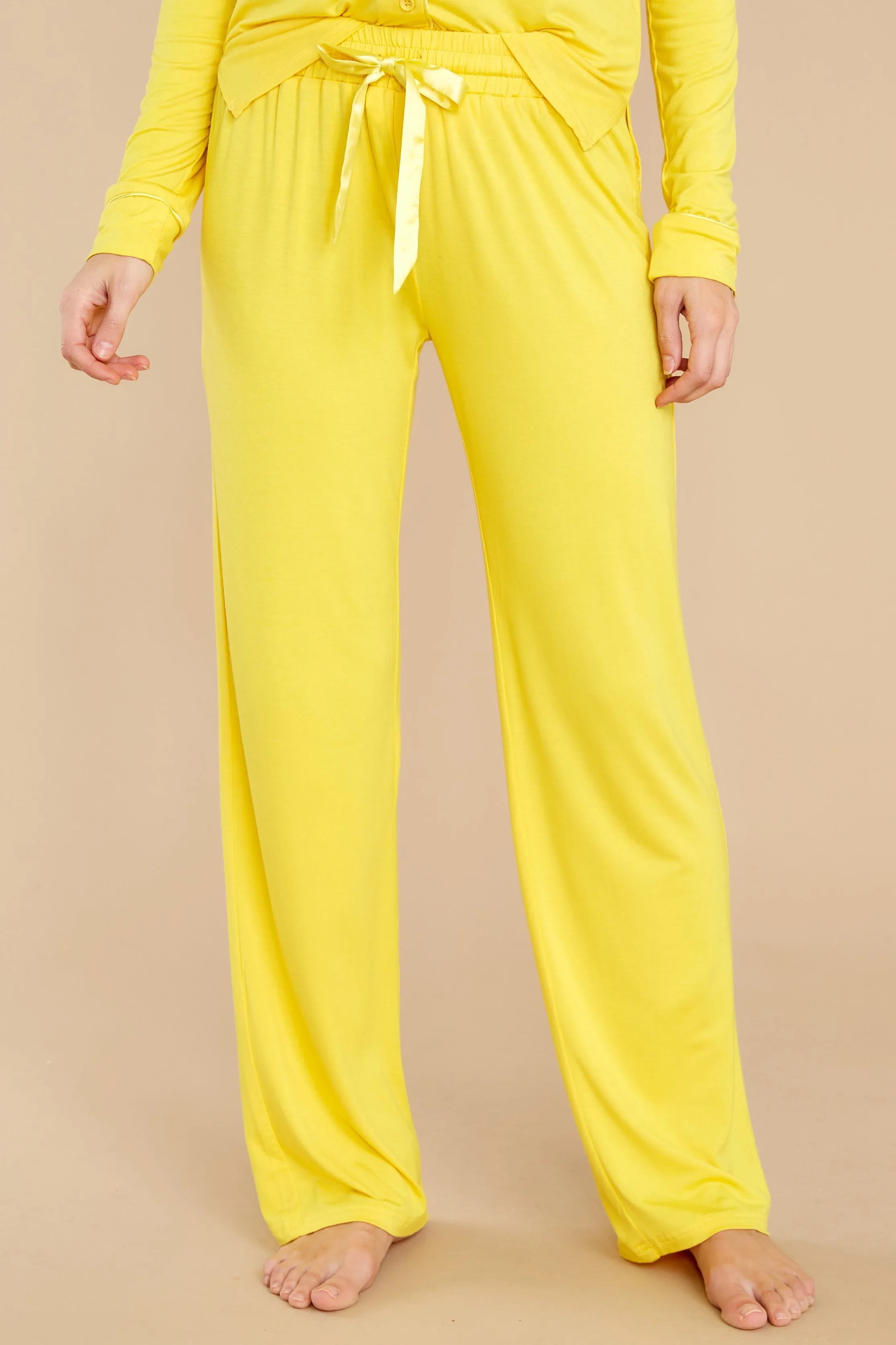 Hussy Yellow Pajama Pants