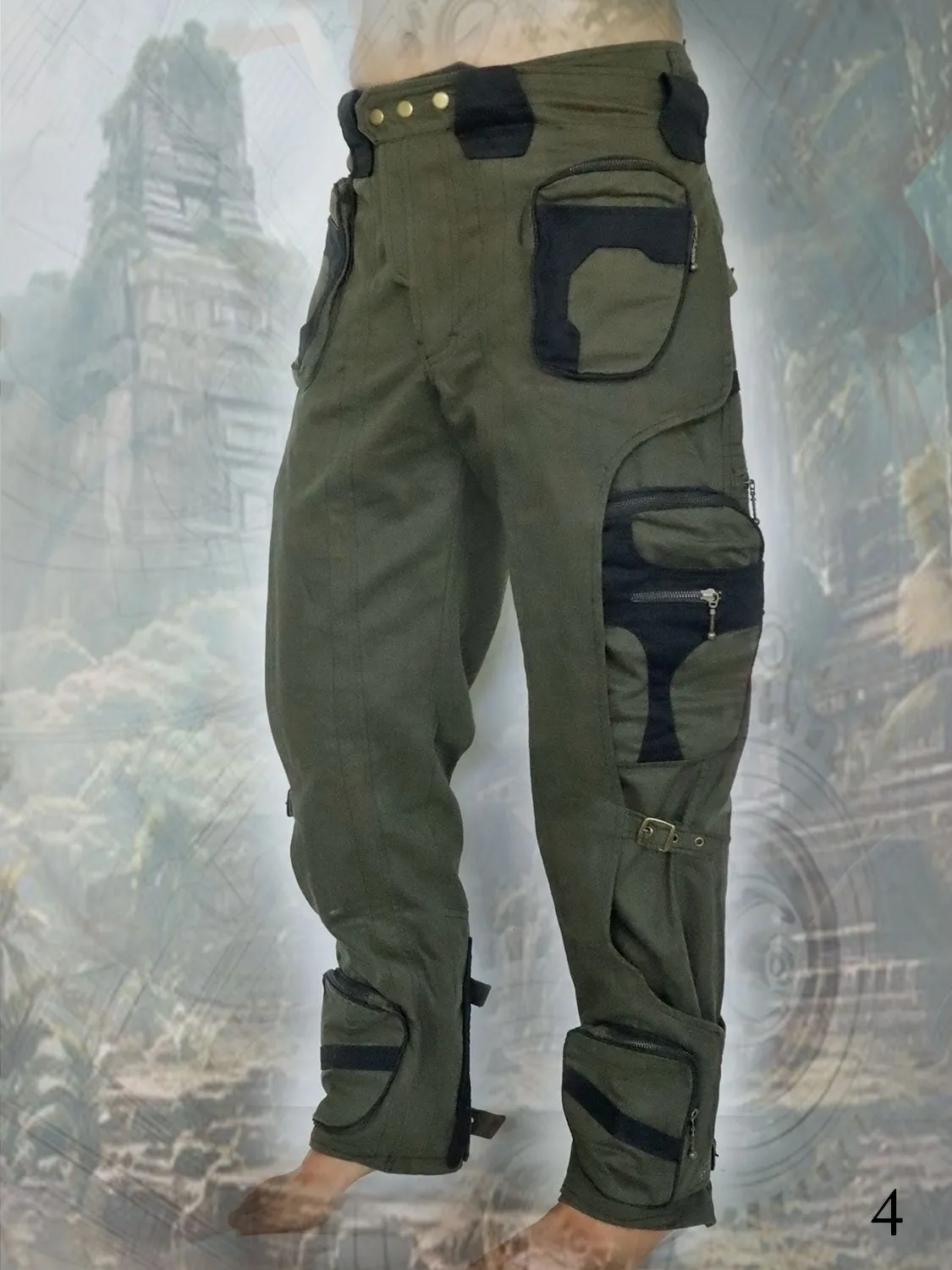 Inventor Pants ~ futuristic apocalyptic cyber tech wear