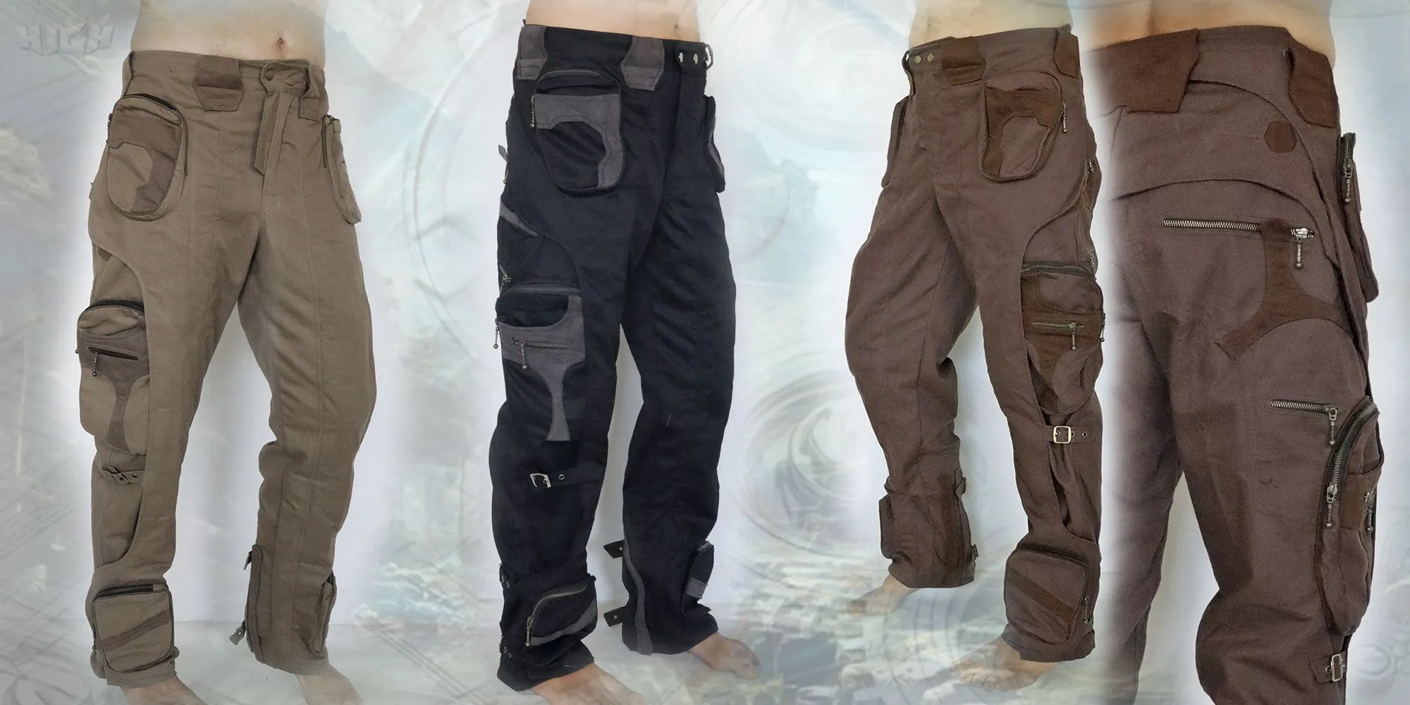 Inventor Pants ~ futuristic apocalyptic cyber tech wear