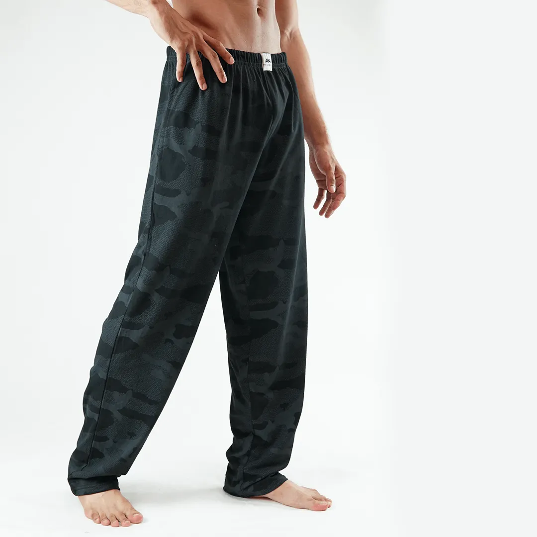 Jersey Pajama Pants - Black Camo Print